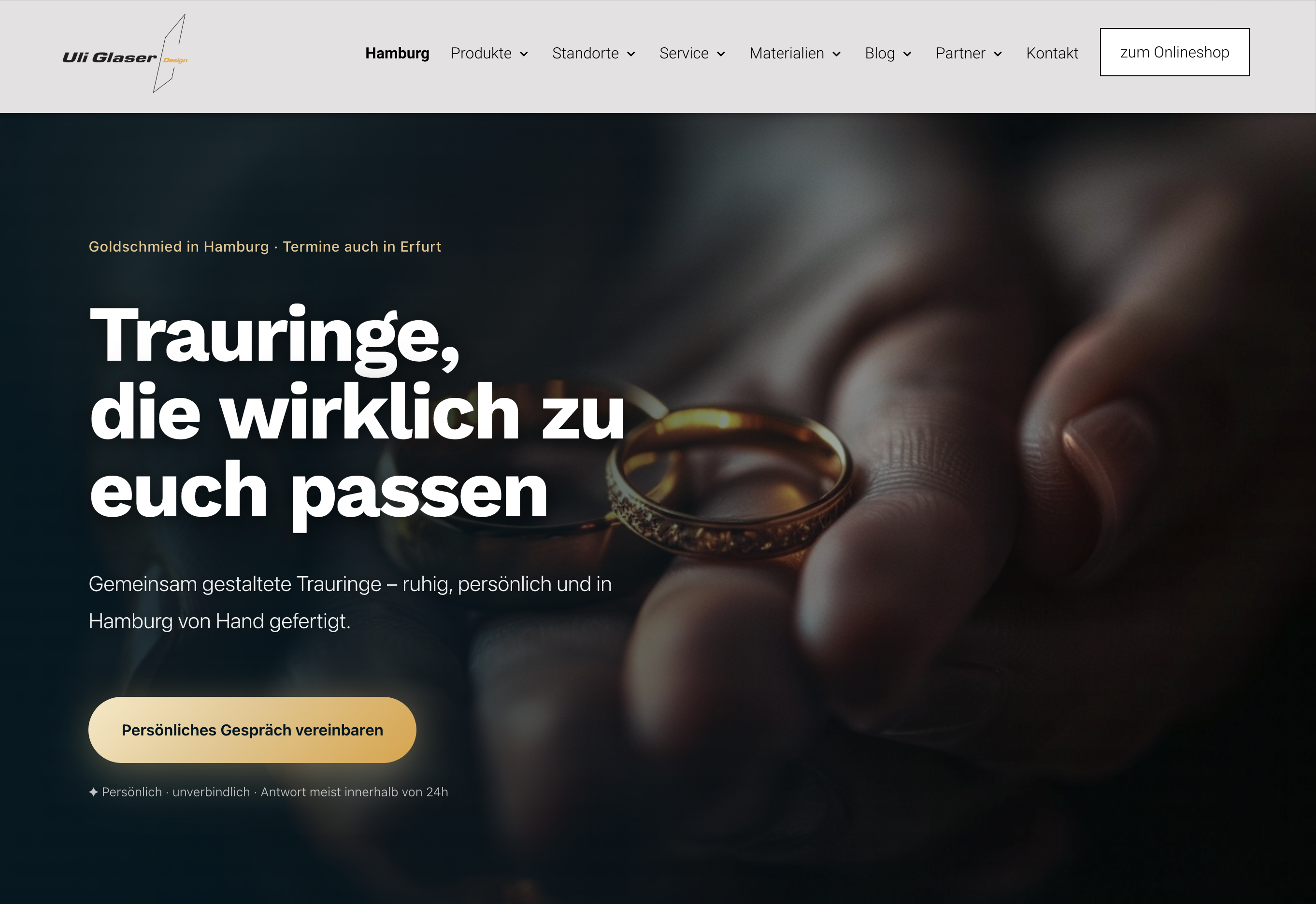 Website von Uli Glaser Design